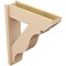 Ekena Millwork 8-in W x 28-in D x 34-in H Funston Slat Rough Cedar Woodgrain TimberThane Outlooker, Primed Tan OUTUR080X28X34FST24RCPR - alternate 6